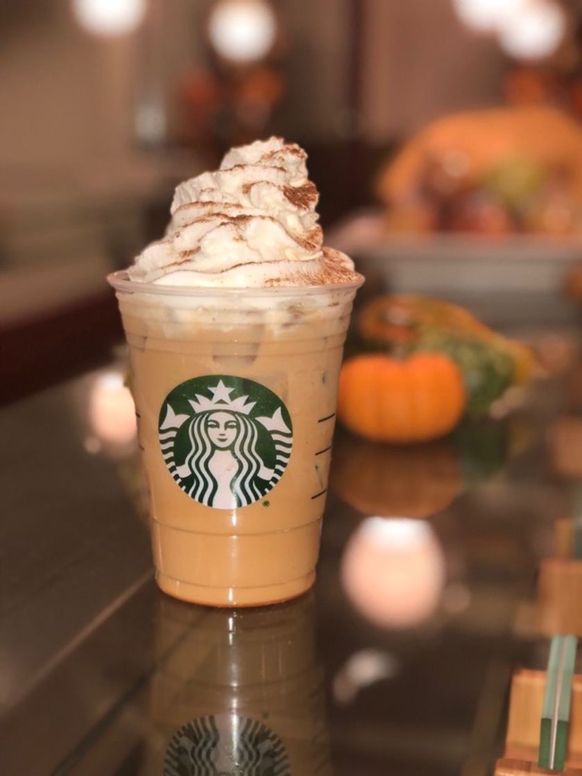 Restaurants Iced Pumpkin Spice Latte with Whipped Cream 🎃🍂