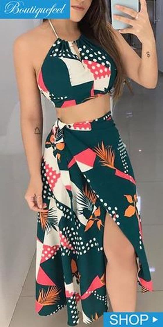 Fashion 2020 Nuevo diseño de Moda Vestido de Mujer Conjunto 2 Piezas Top