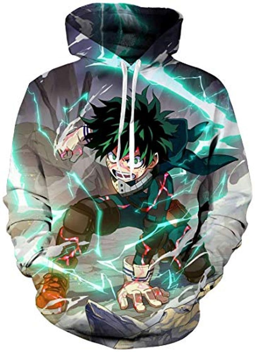 Product FLYCHEN Hombre Sudaderas con Capucha My Hero Academia Impresión 3D Manga Japonesa