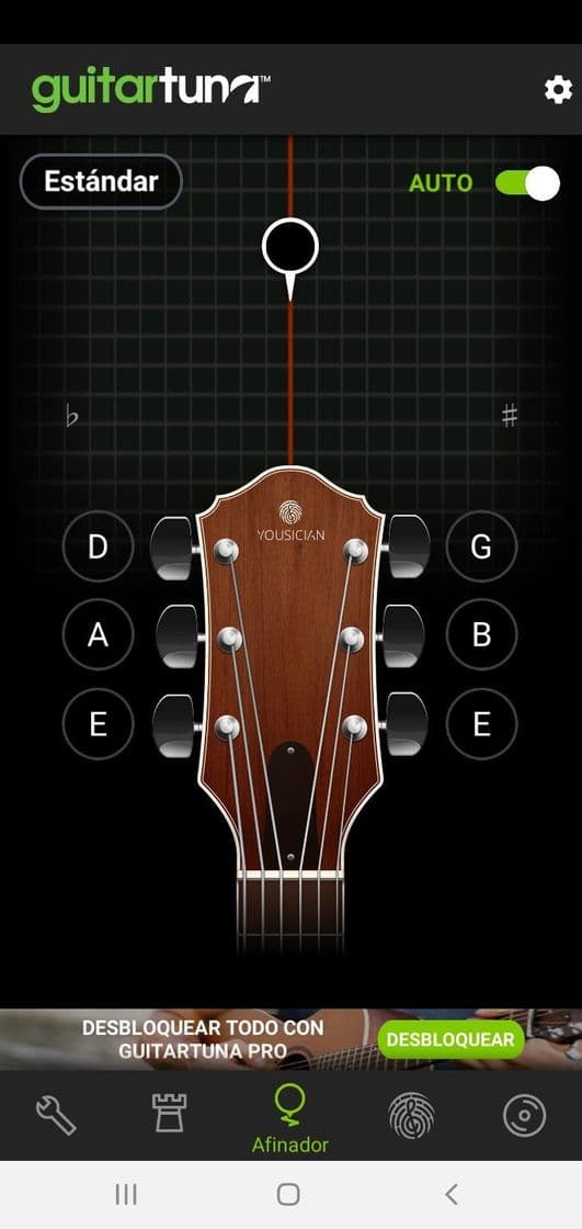 App Afinador guitarra -Guitar Tuna