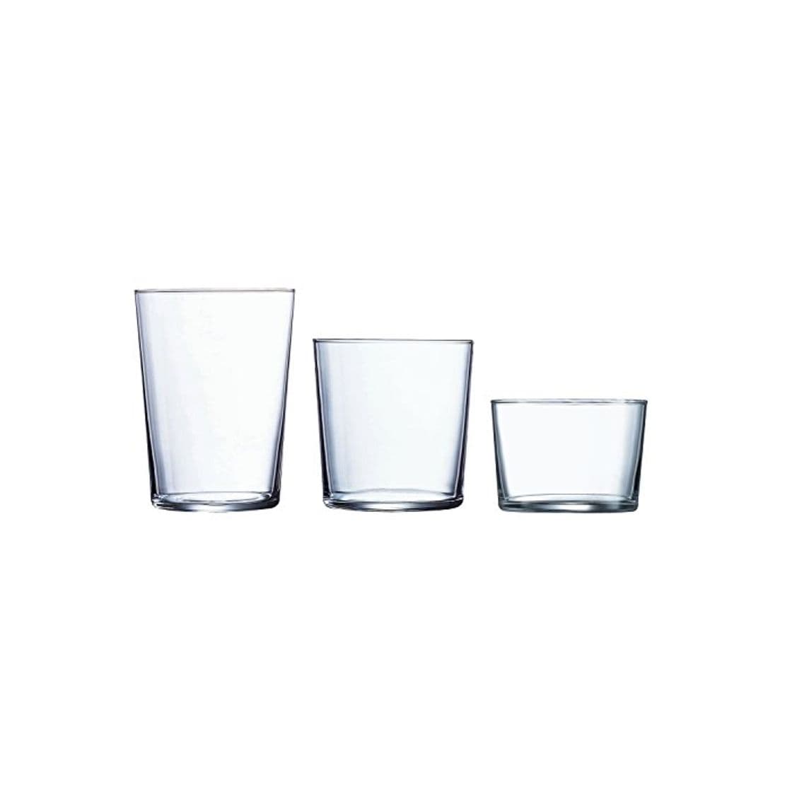 Elemento de la categoría hogar Luminarc Gorbea Set de 18 Vasos de Vidrio, (6 Sidra, 6 Pinta,