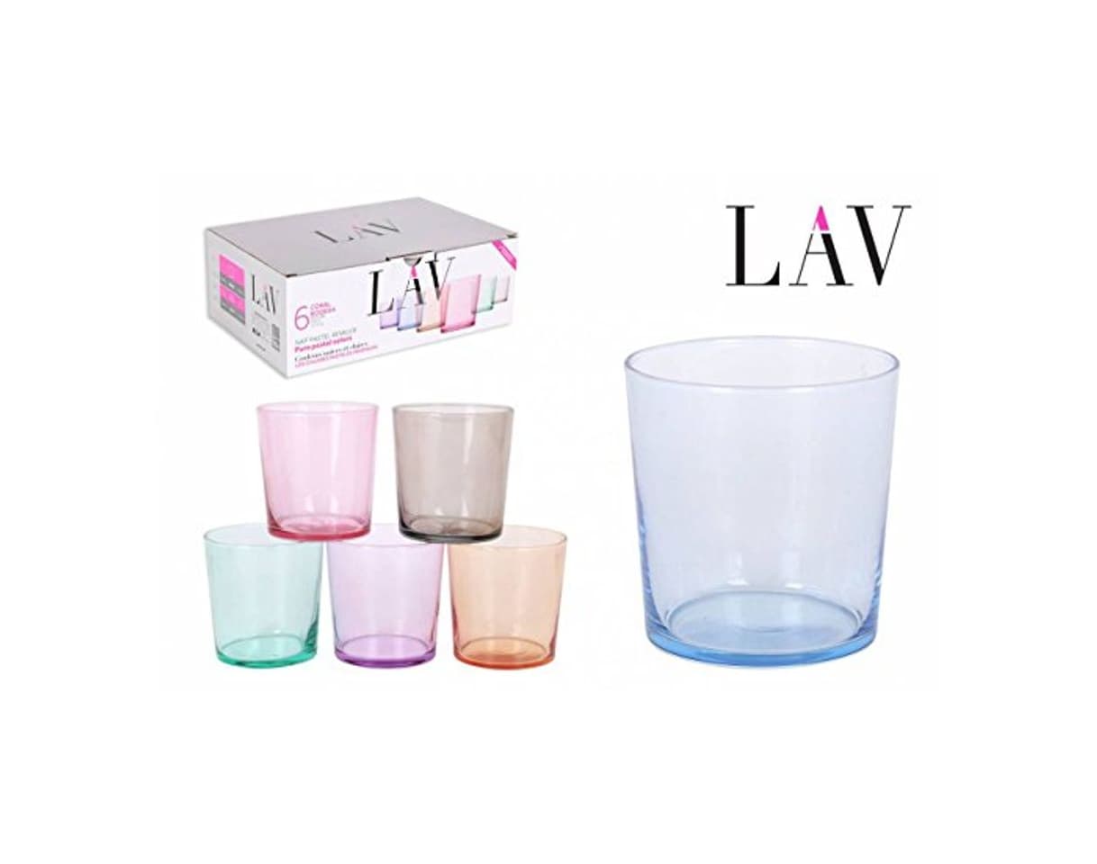 Producto lal Estuche de 6 Vasos Pinta 36 Cl Color Pastel