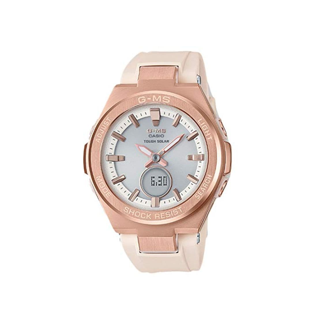 Product Casio G-MS Women's MSGS200G-4A Tough Solar Watch Pink Gold