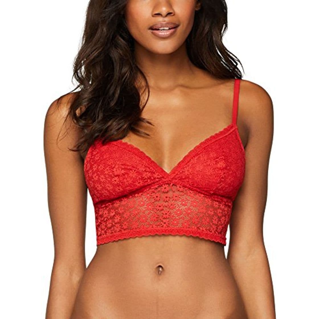 Producto Marca Amazon - IRIS & LILLY Sujetador Estilo Bralette de Encaje Mujer,