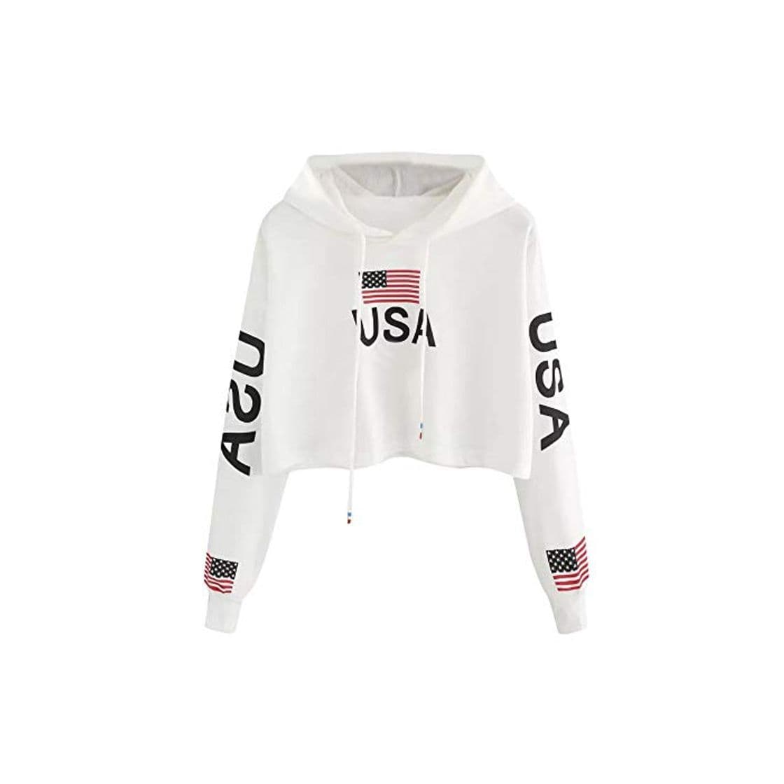 Fashion Sudaderas Cortas Adolescentes Chicas - Invierno Mujer Manga Larga Sudaderas con Capucha,