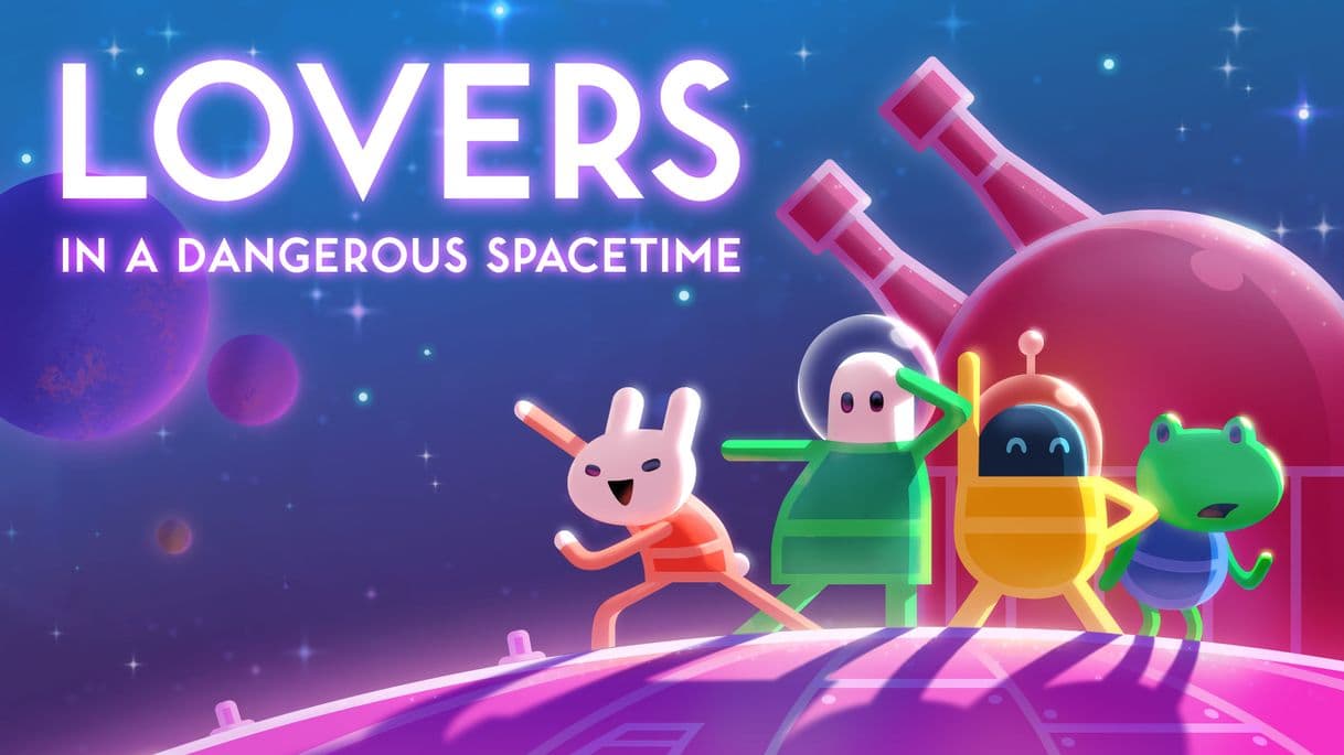 Videogames Lovers in a dangerous spacetime