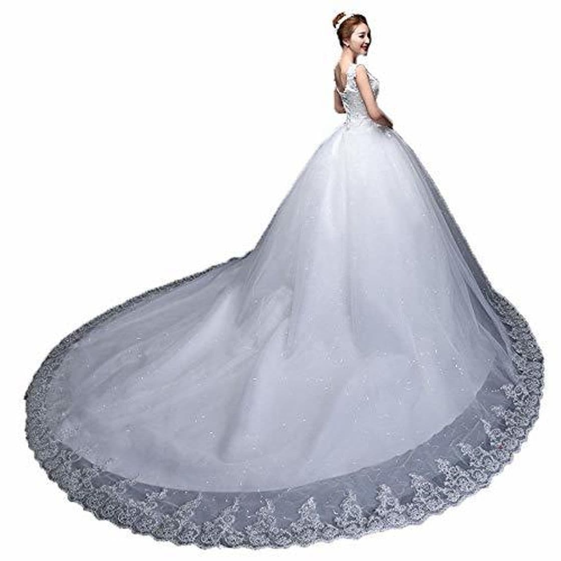 Producto Vestidos de novia de novia de las mujeres Mujeres sin mangas con