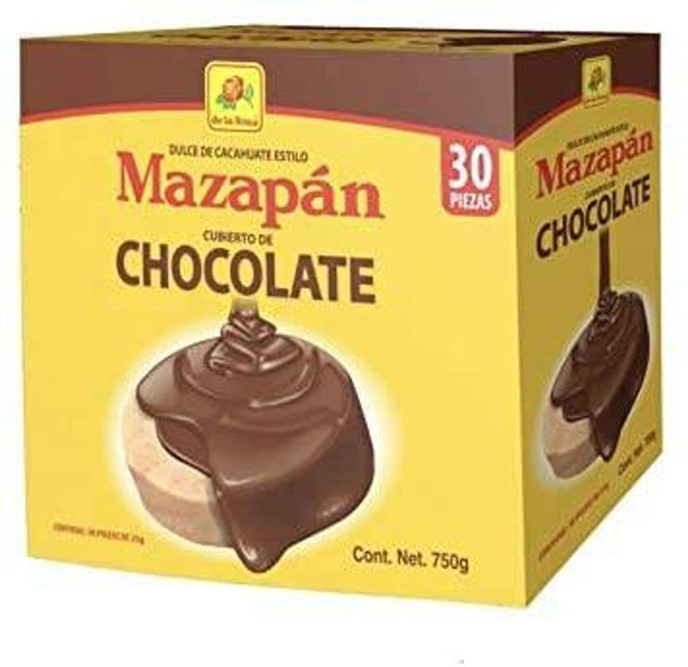 Producto MAZAPAN CUBIERTO DE CHOCOLATE PAQUETE GRANDE CON 30 PIEZAS 