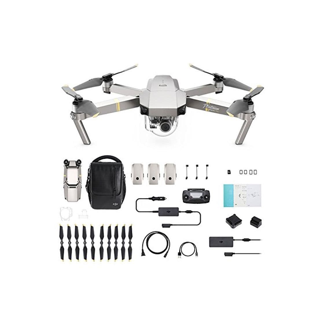 Electronic dji Mavic Pro Fly More Combo Platinum - Dron cuadricóptero con Control