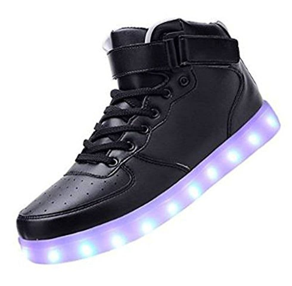 Product Presente:pequeña Toalla) Negro 36 EU de Sneakers Light Luz Flashing Zapatos Deportivos