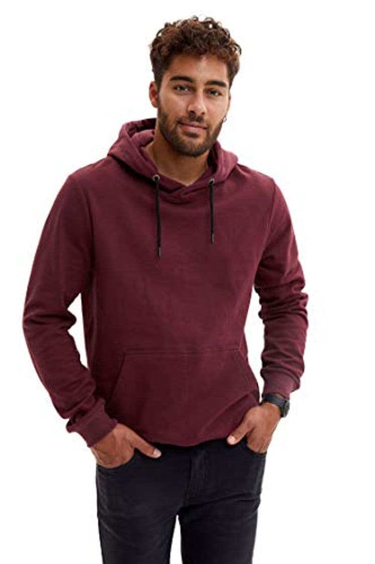 Fashion DeFacto Fashion - Sudadera con capucha y bolsillos para hombre