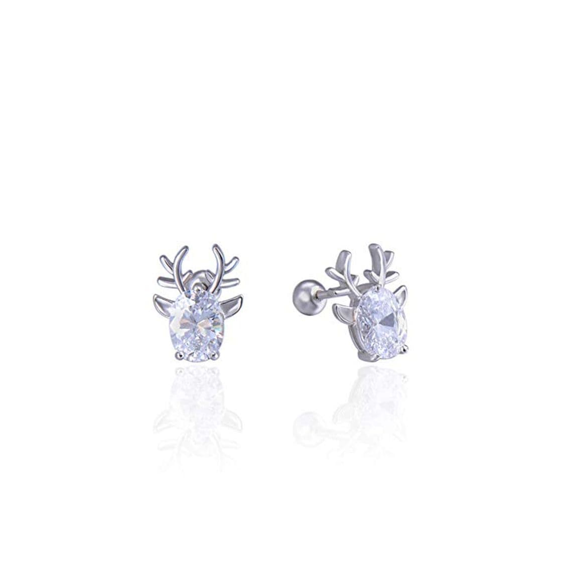 Producto Earring S925 Pendientes De Plata Pendientes De Alces De Circón De Diamantes De Moda Femenina