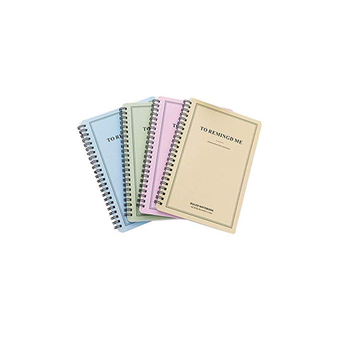 Producto Mein HERZ 4 Piezas Cuaderno Adecuado para Escribir Cuadernos de Anillas A5