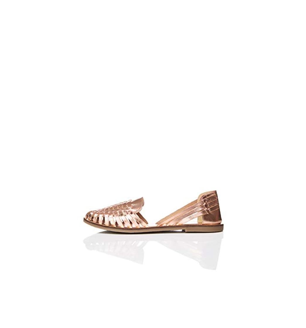 Producto find. Leather Hurrache Sandalias Punta Cerrada, Metallic