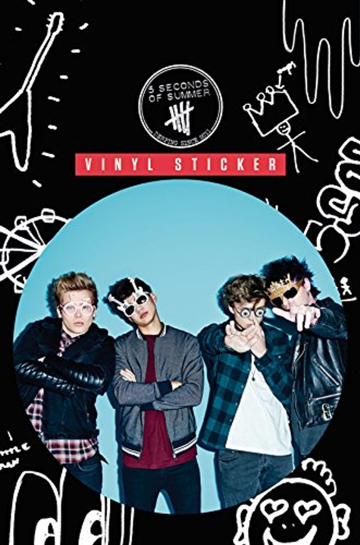 Moda Pegatina de vinilo 5 Seconds of Summer Glasses