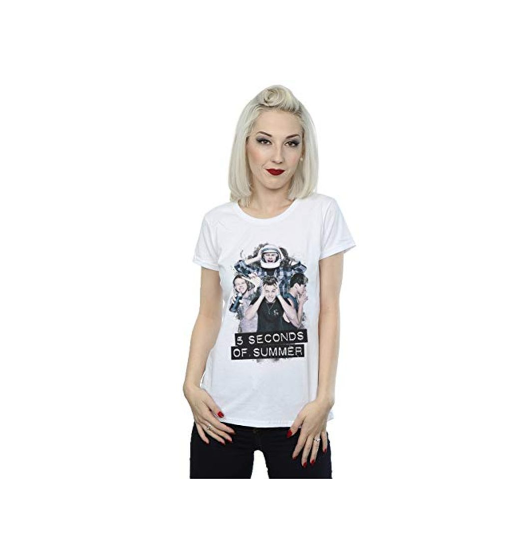 Moda 5 Seconds of Summer mujer Band Headache Camiseta X