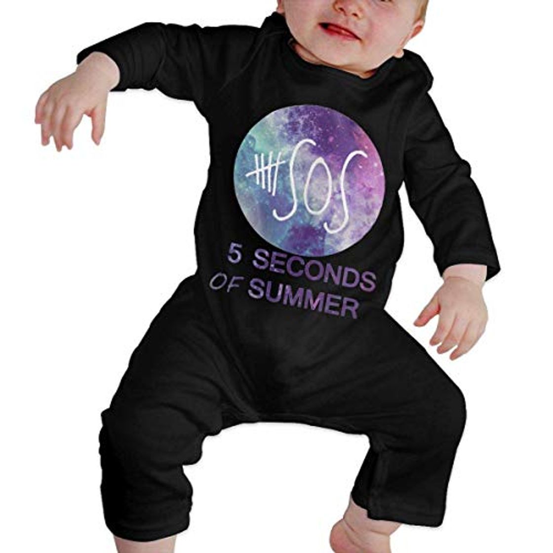 Moda Onesies de Manga Larga para bebés 5sos 5 Segundos de Mono de Verano Pijama de Mameluco Infantil de algodón para niños niñas