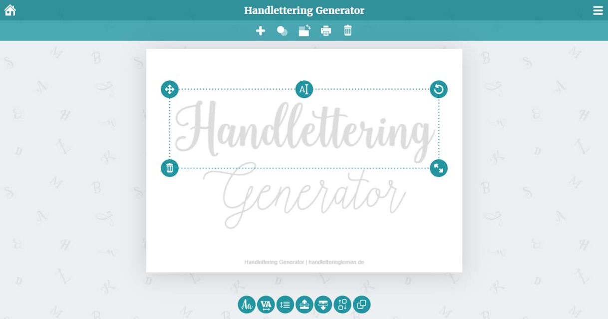 Moda The hand lettering generator (create & print templates)