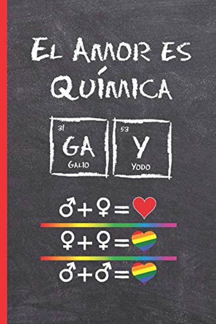 Book EL AMOR ES QUÍMICA: CUADERNO LINEADO 6" X 9" 120 Pgs