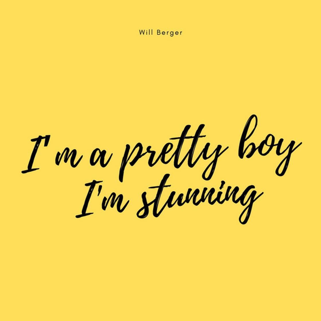 Canción I'm a Pretty Boy I'm Stunning