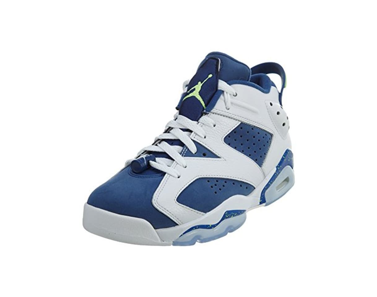 Producto Nike Air Jordan 6 Retro Low, Zapatillas de Baloncesto para Hombre, Blanco/Verde/Azul