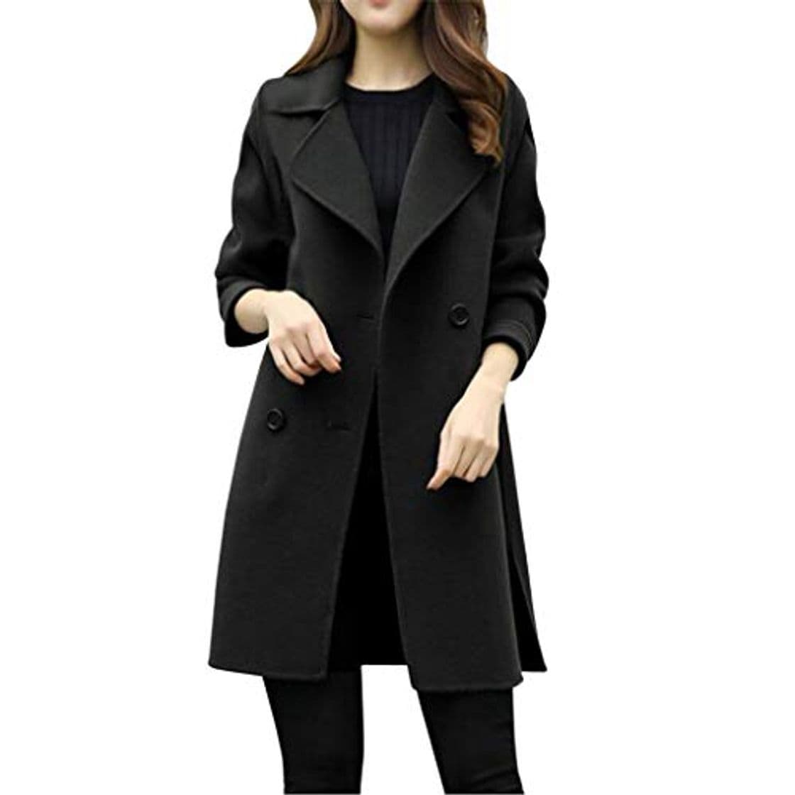 Product Overdose Chaqueta De Invierno para Mujer Casual Outwear Parka Cardigan Slim Coat Overcoat Invierno Abrigo