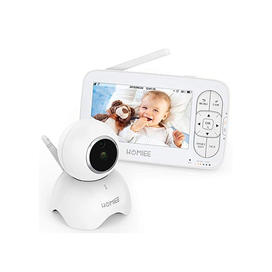 Producto HOMIEE Baby Monitor con Cámara Video Baby Monitor 720P Inalámbrico Pantalla Digital