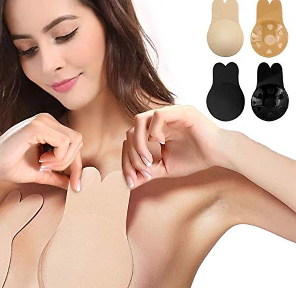 Product JFan Sujetador Invisible Coneja para Mujer Silicona Push Up Sujetadores Adhesivos Invisibles