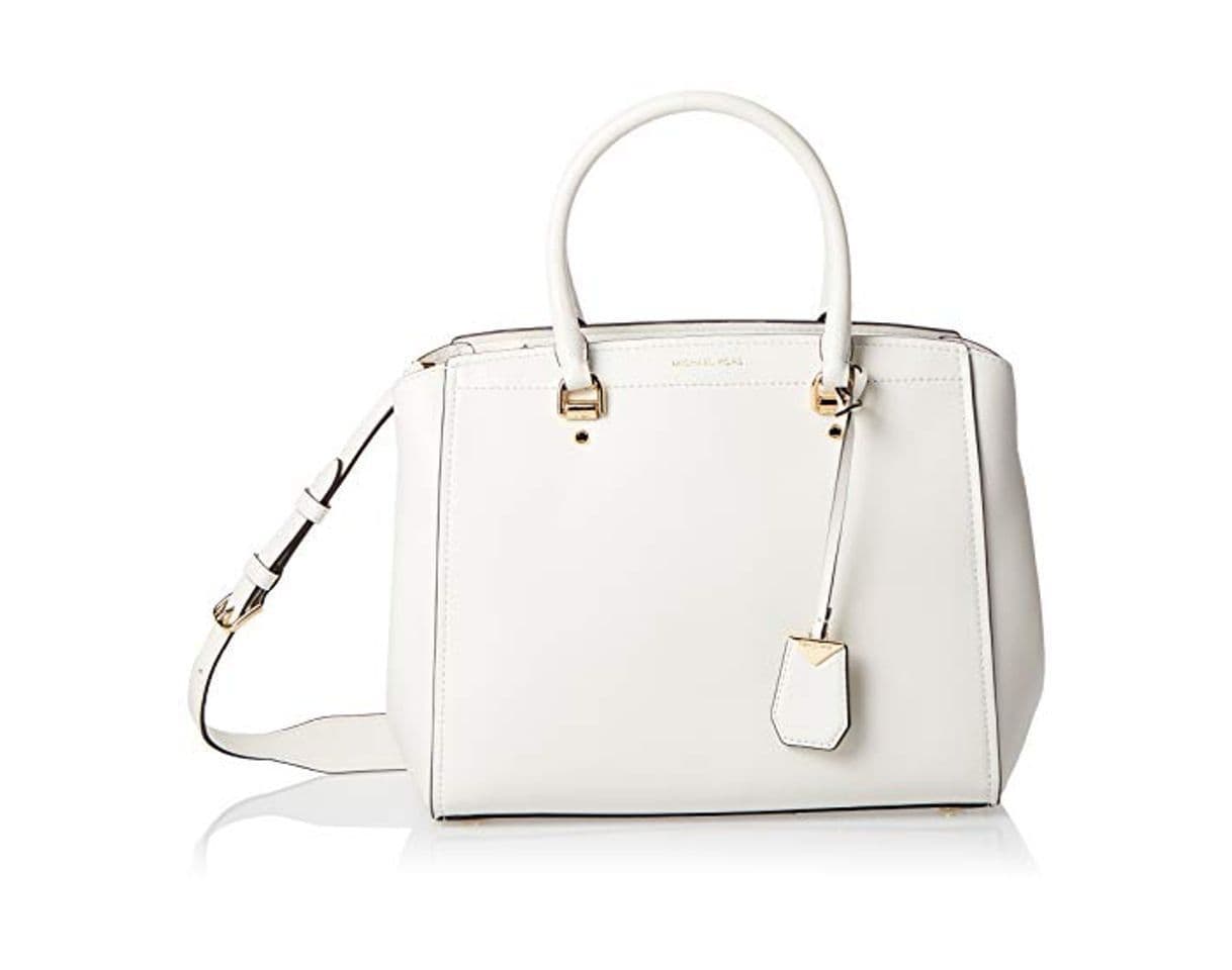 Fashion Michael Kors Satchel, Bolso bandolera para Mujer, Blanco