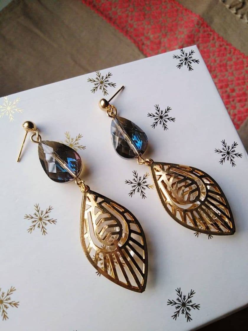 Moda Aretes de hoja 