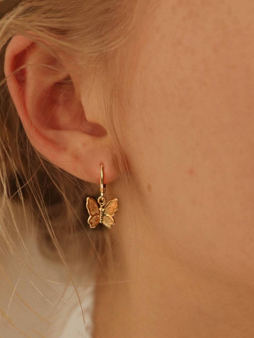 Fashion Pendientes largos con mariposa 