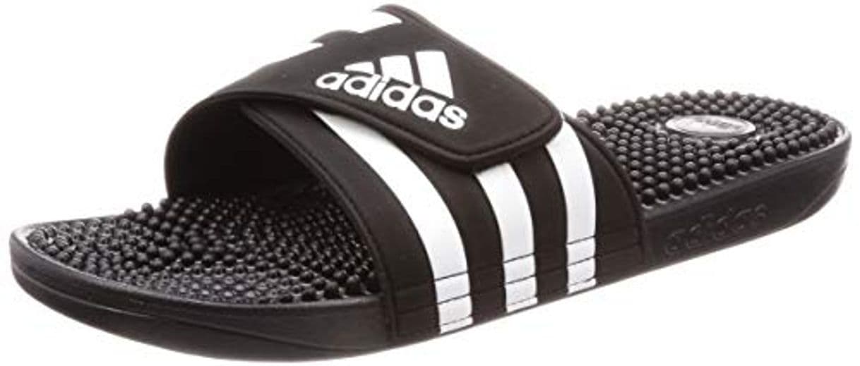 Moda Adidas Adissage Zapatos de playa y piscina Unisex adulto, Negro