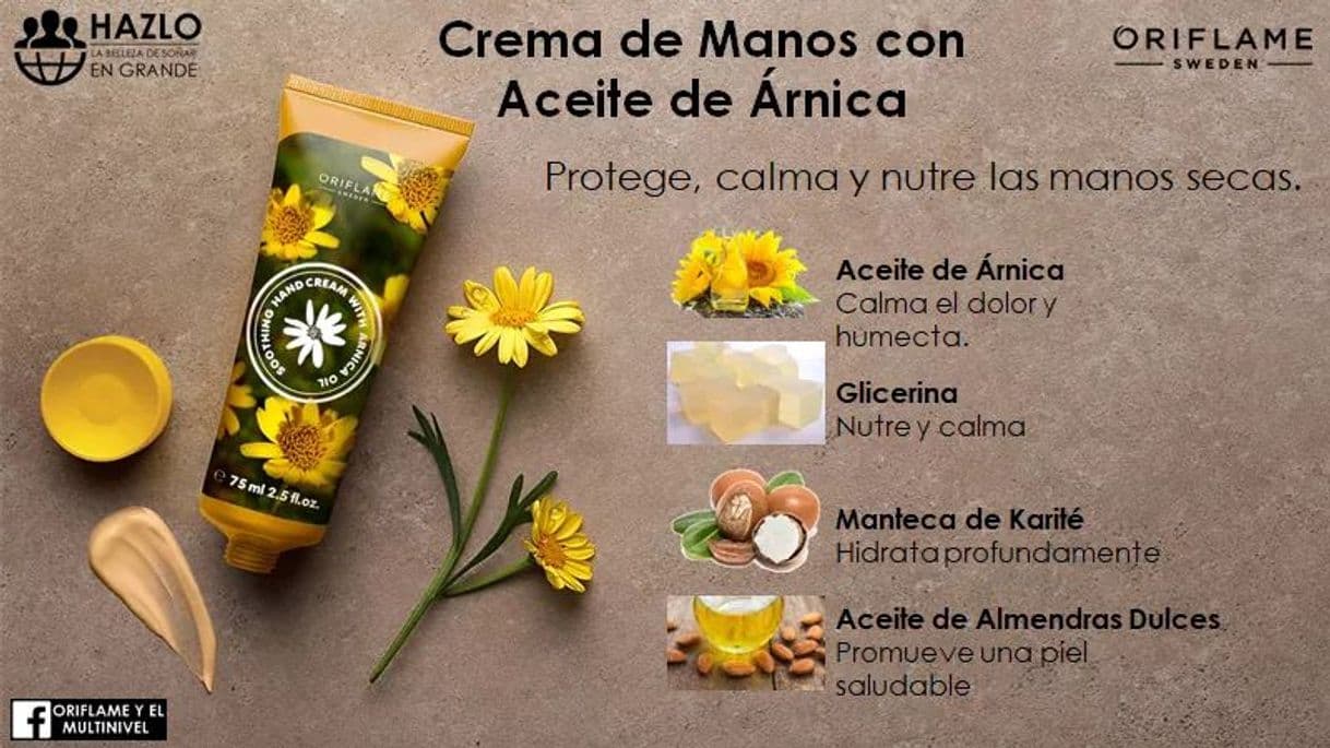 Moda Crema de arnica oriflame 