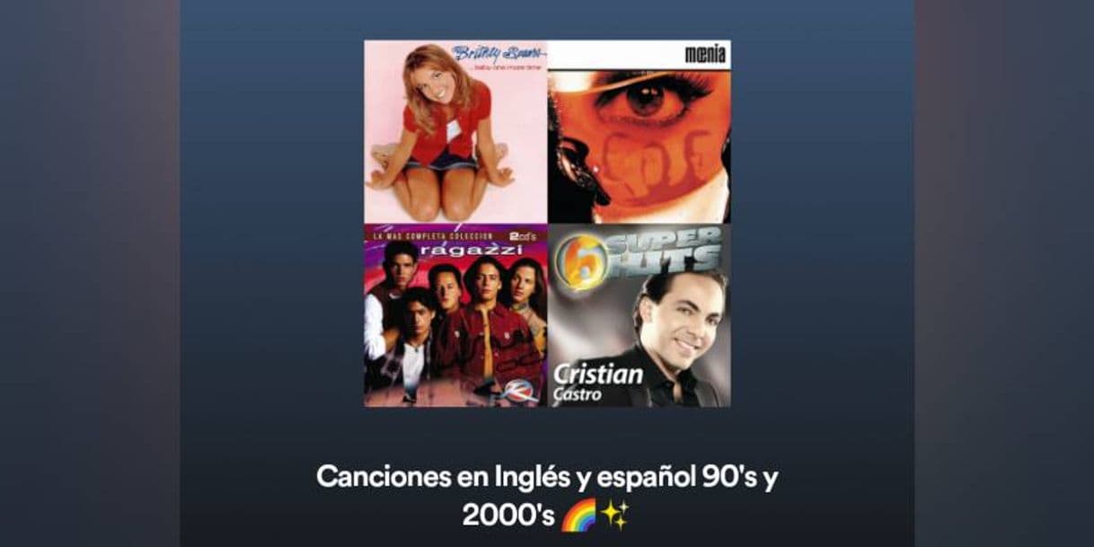 Canción Música Pop de los 90's y 2000's🌈