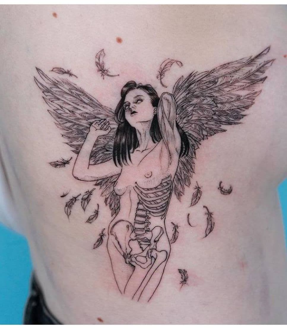 Fashion Tatuaje angel 