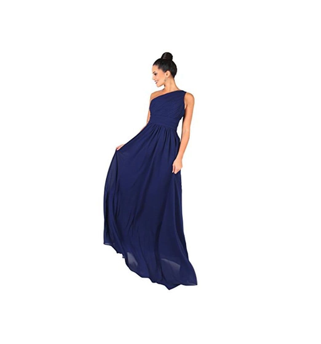 Producto KRISP Vestido Mujer Fiesta Largo Talla Grande Hombro Descubierto Invitada Boda Dama,