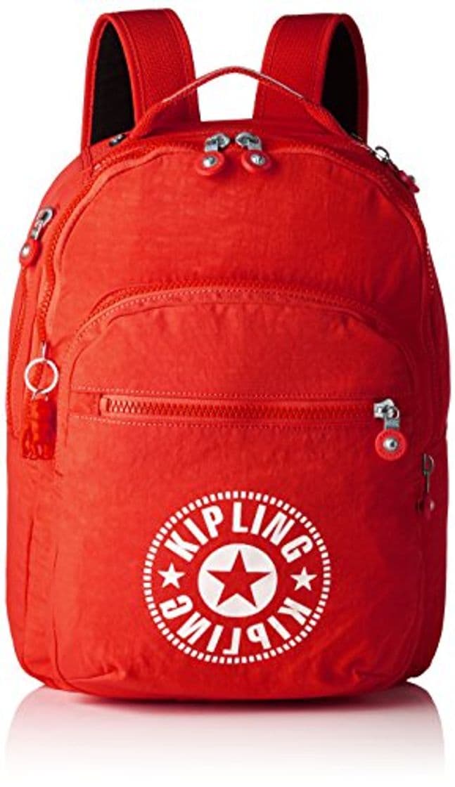 Product Kipling CLAS SEOUL Mochila escolar, 45 cm, 25 litros, Rojo