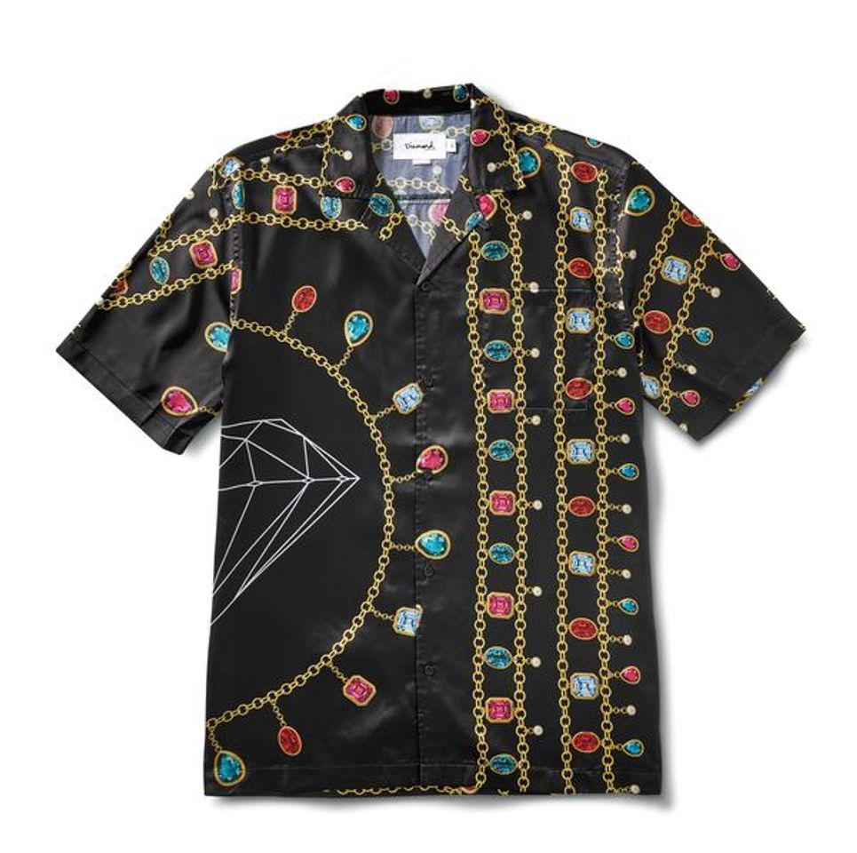 Fashion Diamond Chain Woven Shirt - Black | Diamond Supply Co.