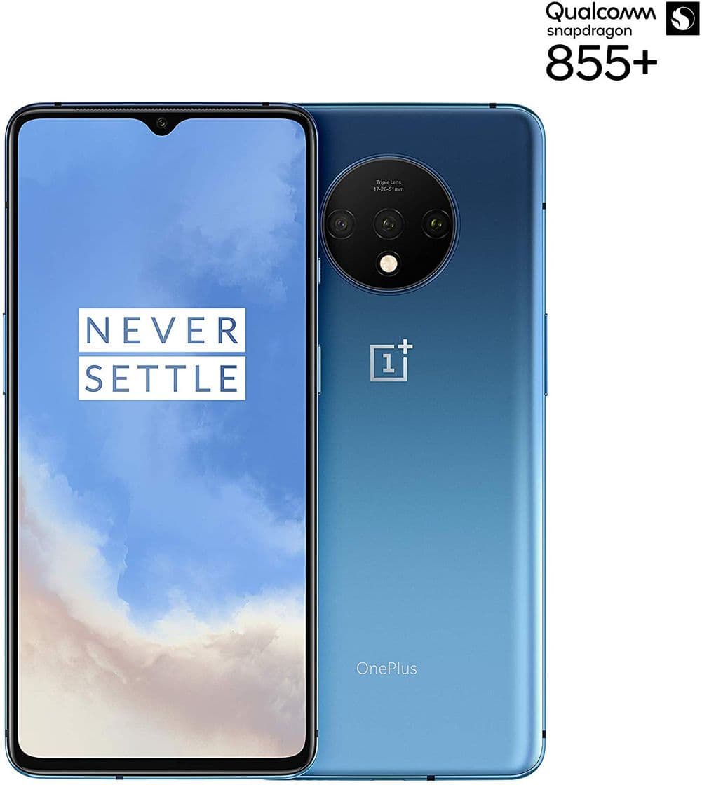 Electronic OnePlus 7T Smartphone Glacier Blue | 6.55"/16,6 cm AMOLED Display 90Hz Power