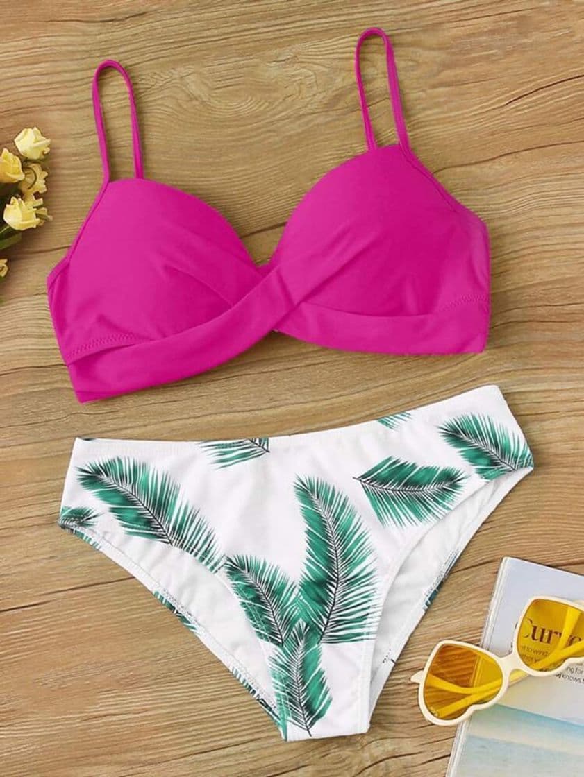 Product Palm Print Bikini Swimsuit