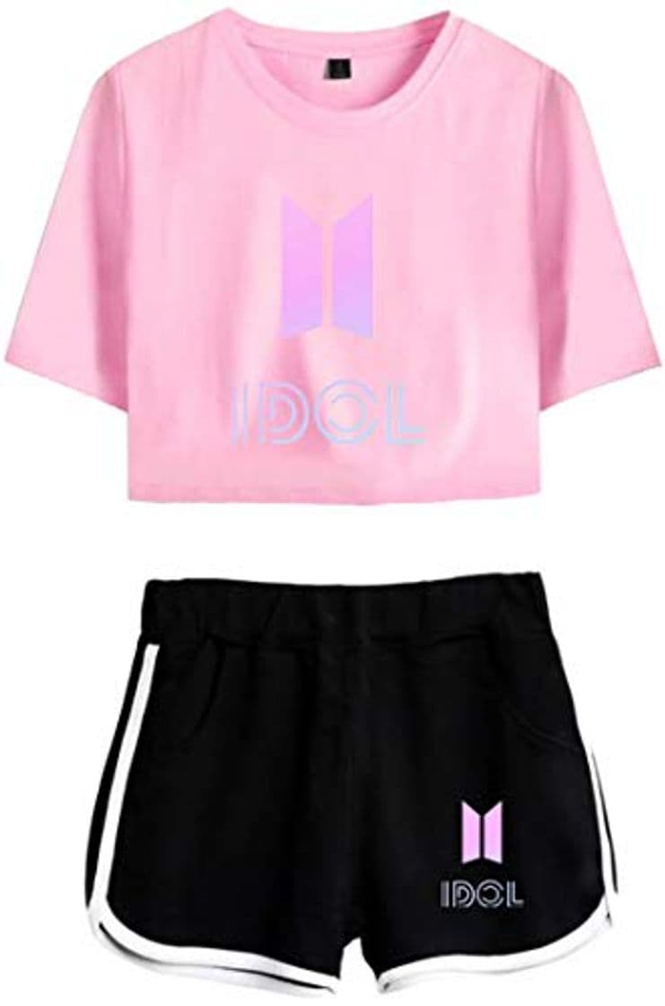 Producto OLIPHEE Chándales Deportiva con Impresa 轉 Tear de BTS Camiseta y Pantalones