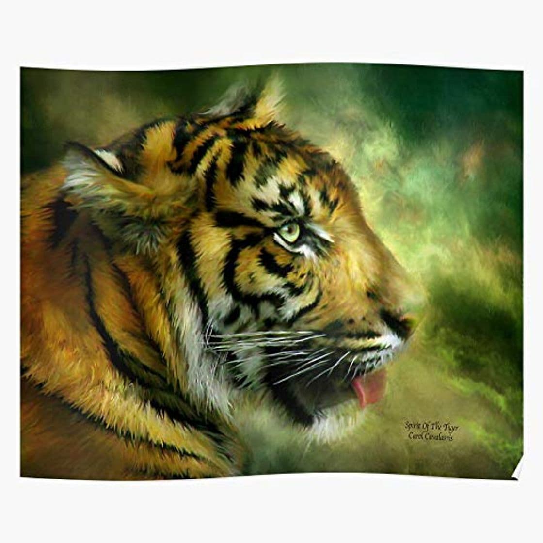 Producto Art Tiger Print Animal Painting Cat Big El mejor y más nuevo póster para la sala de decoración del hogar de arte de pared