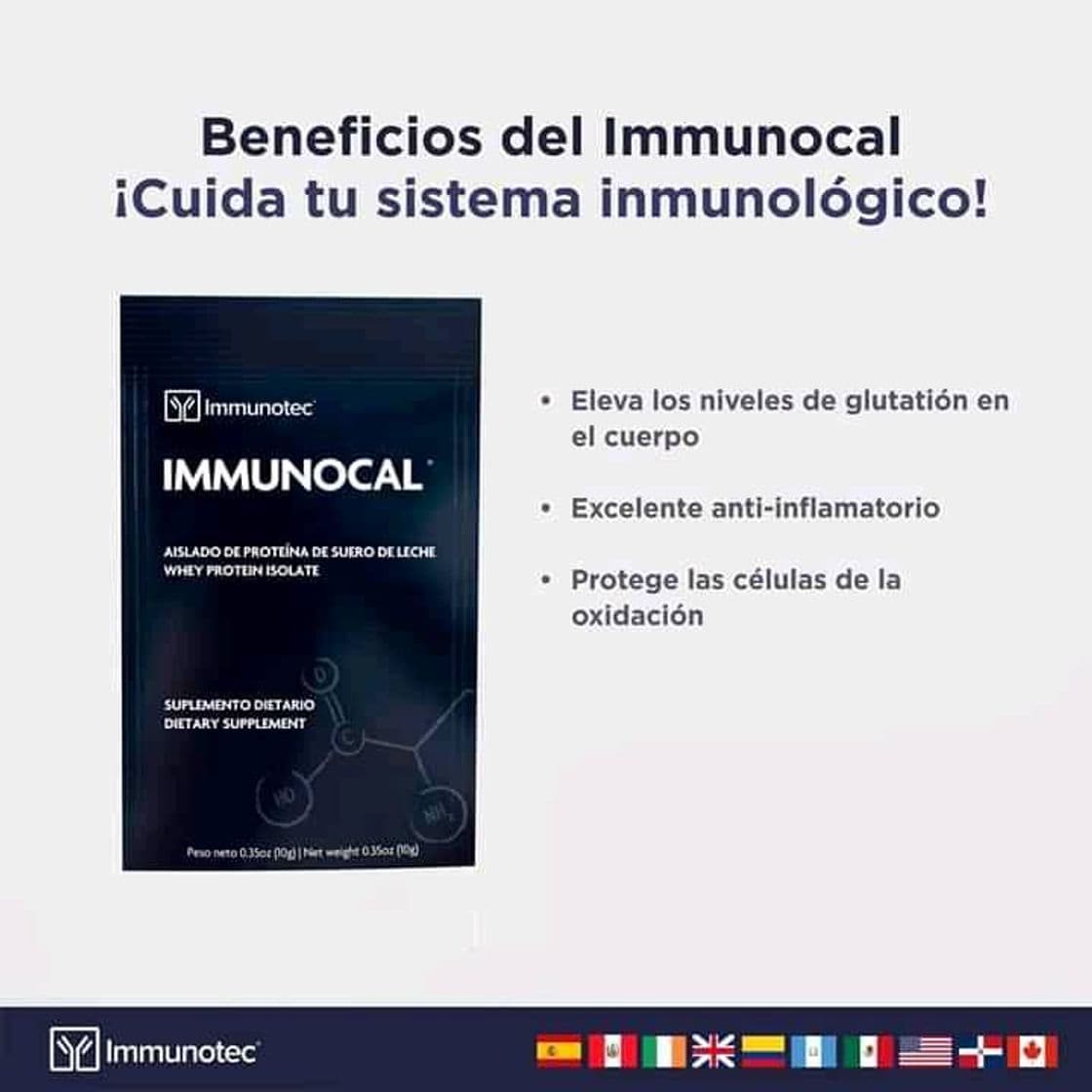 Producto Immunocal  es un exclusivo suplemento