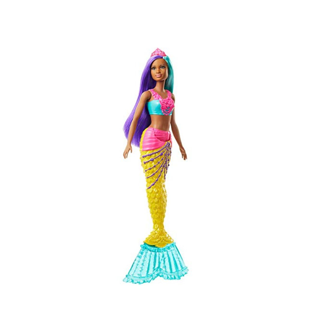 Producto Barbie Dreamtopia Muñeca Sirena, pelo turquesa y morado