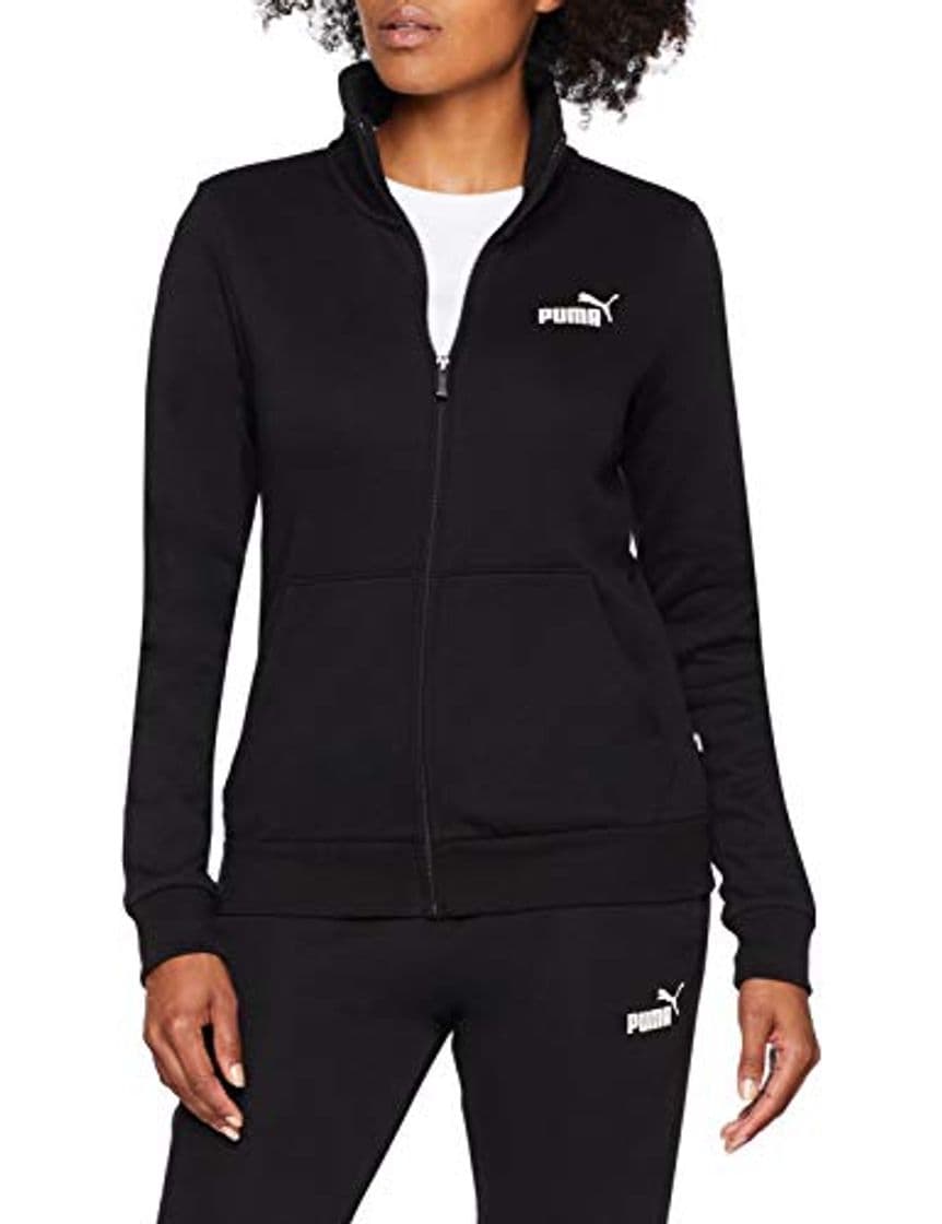 Moda PUMA ESS Track FL Sudadera, Mujer, Negro