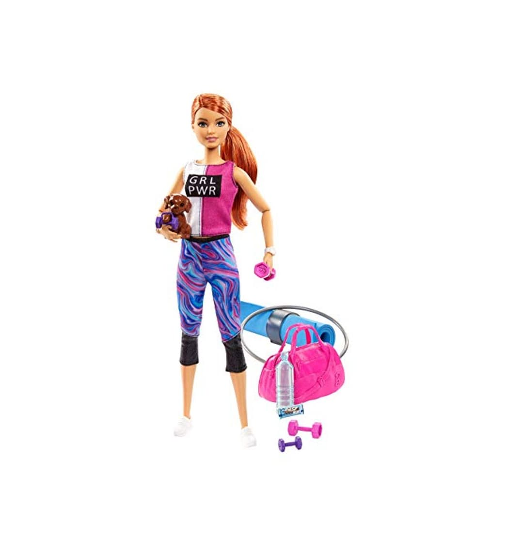 Producto Barbie Bienesta, muñeca con ropa deportiva y accesorios, regalo para niñas y