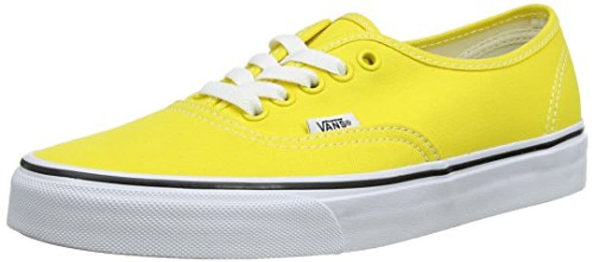 Lugar Vans AUTHENTIC - Zapatos de corte bajo, unisex, color amarillo