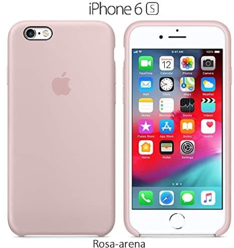 Electrónica Funda Silicona para iPhone 6 y 6s Silicone Case, Textura Suave, Forro