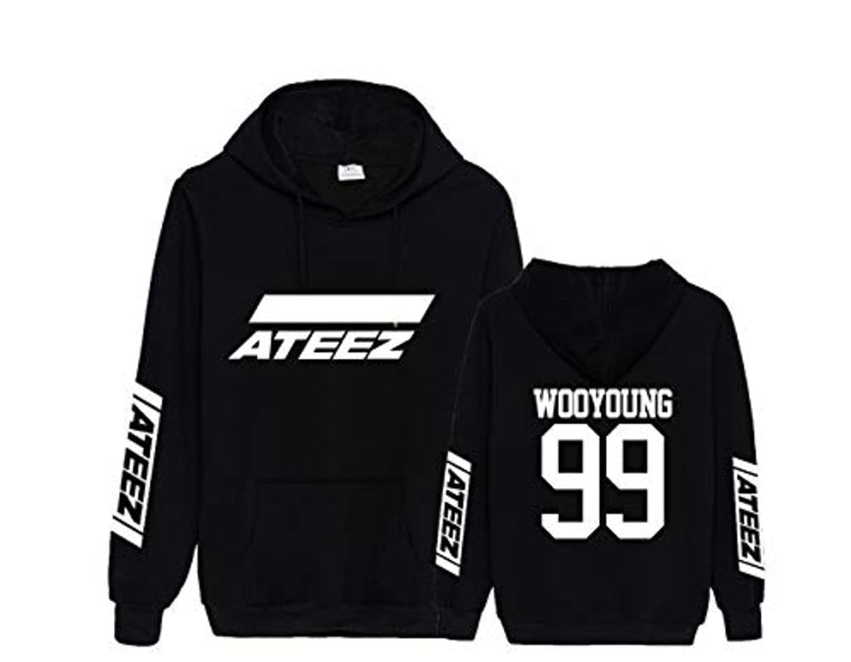 Producto KPOP ATEEZ Sudadera con Capucha de Manga Larga de otoño Invierno Abrigos Hoodies Casual Pullover Tops Ropa Deportiva Hombres y Mujeres HONGJOONG SEONGHWA Yunho YEOSANG San MINGI WOOYOUNG JONGHO