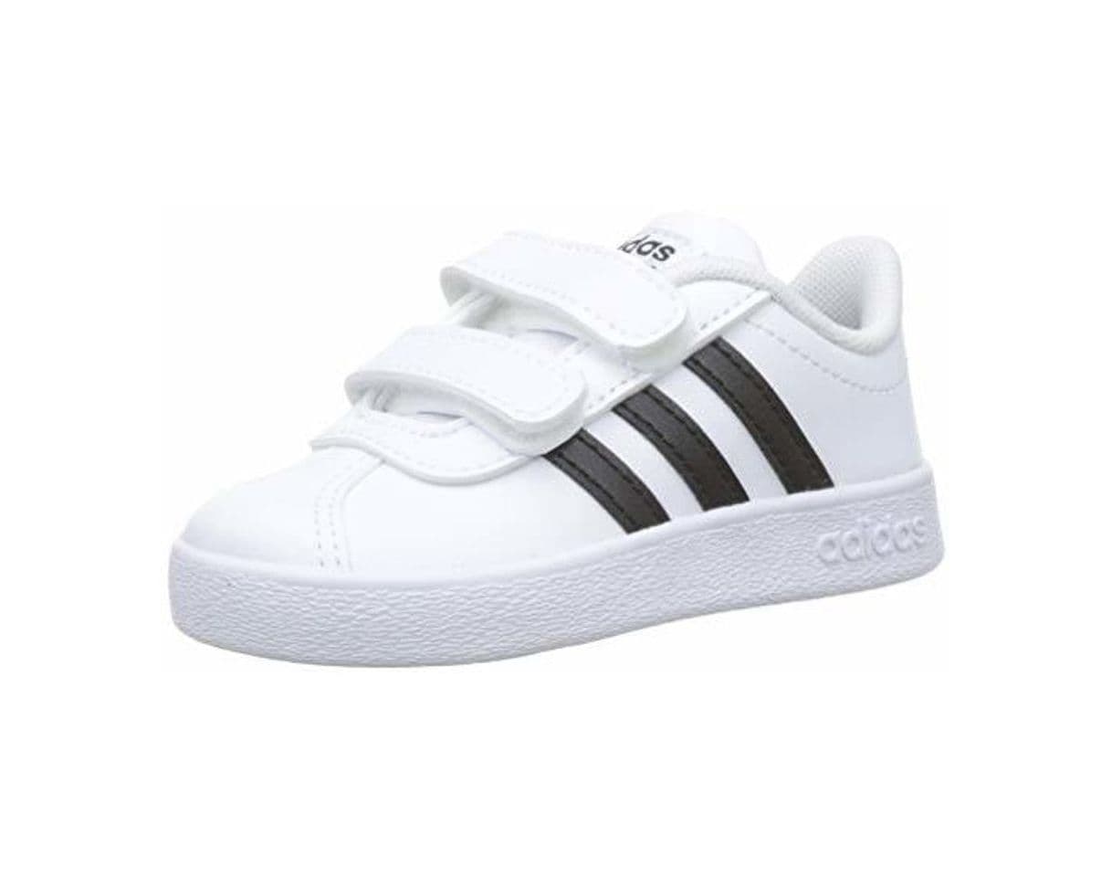 Fashion adidas VL Court 2.0 CMF I, Zapatillas de Gimnasia Unisex Niños, Blanco